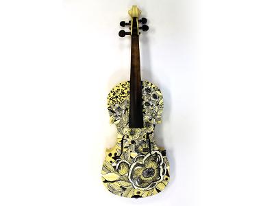 Floral Violin by Meaghan Ruelas